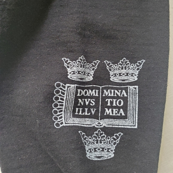 Men's Black Cambridge University Longsleeve Sweatshirt Size L Cotton/Polyester - Picture 4 of 10